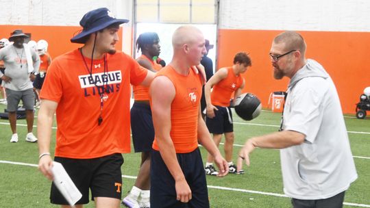 Lions Kickoff Season with Indoor Practice