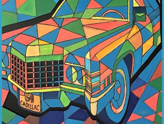 Artist Mike Seale’s Iconic Automobile Artwork on Display during 2025 Show of Wheels