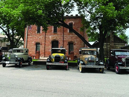 Brazos Valley Model A Car Club visits FC Historical Museum
