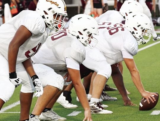 Eagles prep for season with scrimmage