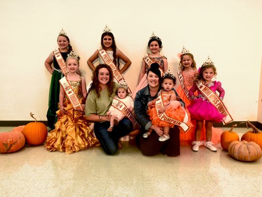 Eight Girls Earn Miss Pumpkin Title