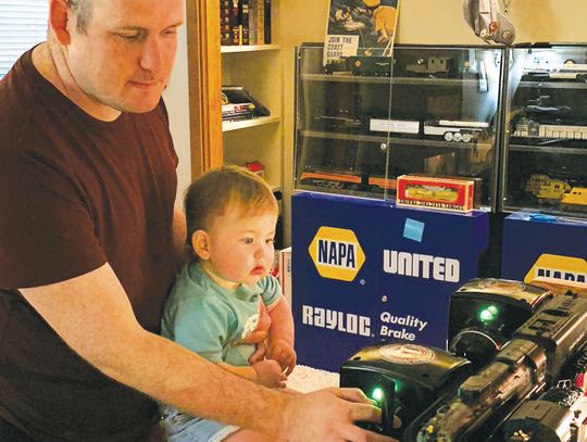 Mike McVey, pastor of First United Methodist Church, will have his model trains on display Dec. 5 and Dec. 7. Courtesy photo