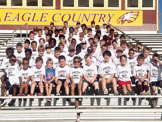 Eighty-seven youth attended the Fairfield Eagle Football Camp last week, June 3-6. Courtesy Photo