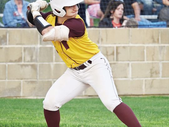 Rowdy Hand waits on the perfect pitch to hit for Fairfield. Photo by Mitchell Pate/Fairfield Recorder