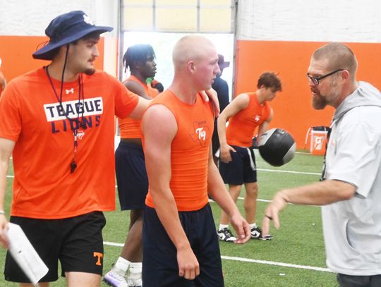 Lions Kickoff Season with Indoor Practice