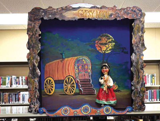The Fairfield Public Library is displaying the Trinity Star Arts Council marionettes and the vignettes painted by Mike Seal through the month of March. Courtesy photo
