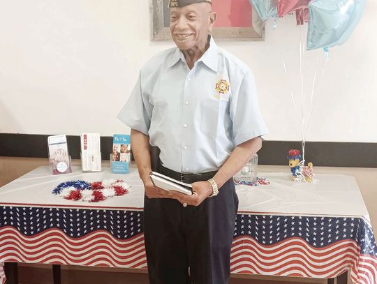 Arne Henderson, a dedicated member of the Fairfield VFW Post 5872, delivered a powerful Memorial Day message to a packed room at Teague Sr. Center on May 24. Courtesy Photo