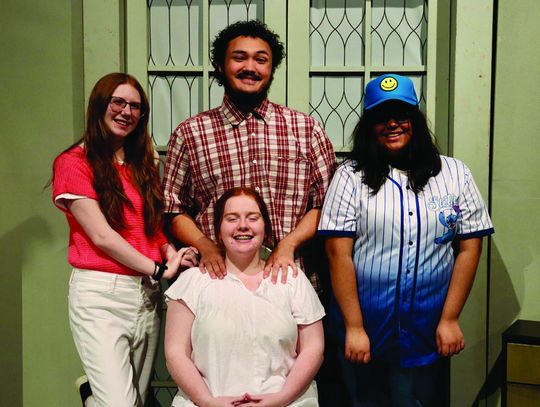 One Act Play includes senior Skylar Bonner, senior Newton Hartley, freshman Jordan McDaniel, and freshman Dania Azuara. Courtesy photo