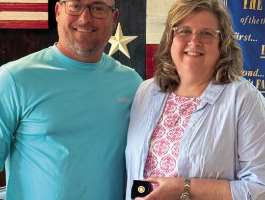 Paul Harris pins awarded to Fairfield Rotary members
