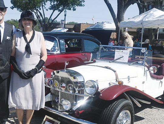 Dale and Wanda Adams of Fairfield with their 1929 Mercedes Benz Gazelle SSK at the 26th Annual Show of Wheels.