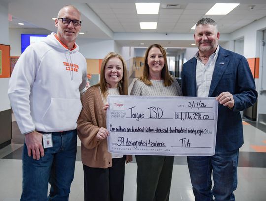 Teague ISD Awards Over $1 Million in TIA Funds