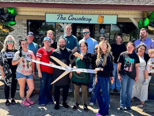 The Courtesy Restaurant, located at 405 E. Commerce in Fairfield, held their ribbon cutting on Wednesday, April 9. The restaurant is open Wednesday - Saturday from 11 a.m. - 7 p.m. Orders may be placed by calling (903) 388-5817. Pictured are (front) Brenda Pate, Mama Jama, Kim Bishop, Owne...