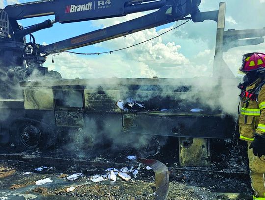 Vehicle Fire Shuts Down I-45