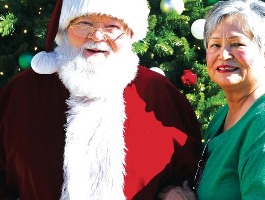 Randall and Connie Whitaker love serving the community during the Christmas season and seeing the smiles on all the children’s faces. Photo by Mitchell Pate/Fairfield Recorder