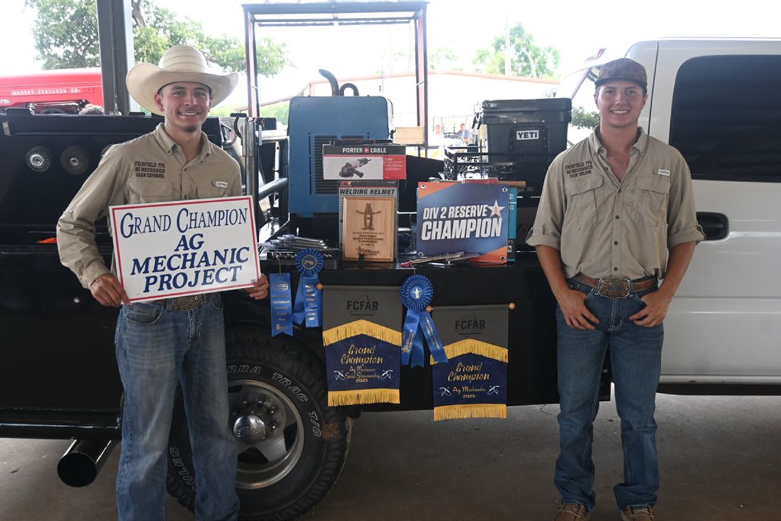 Ag Mech Champions and Reserve Champions