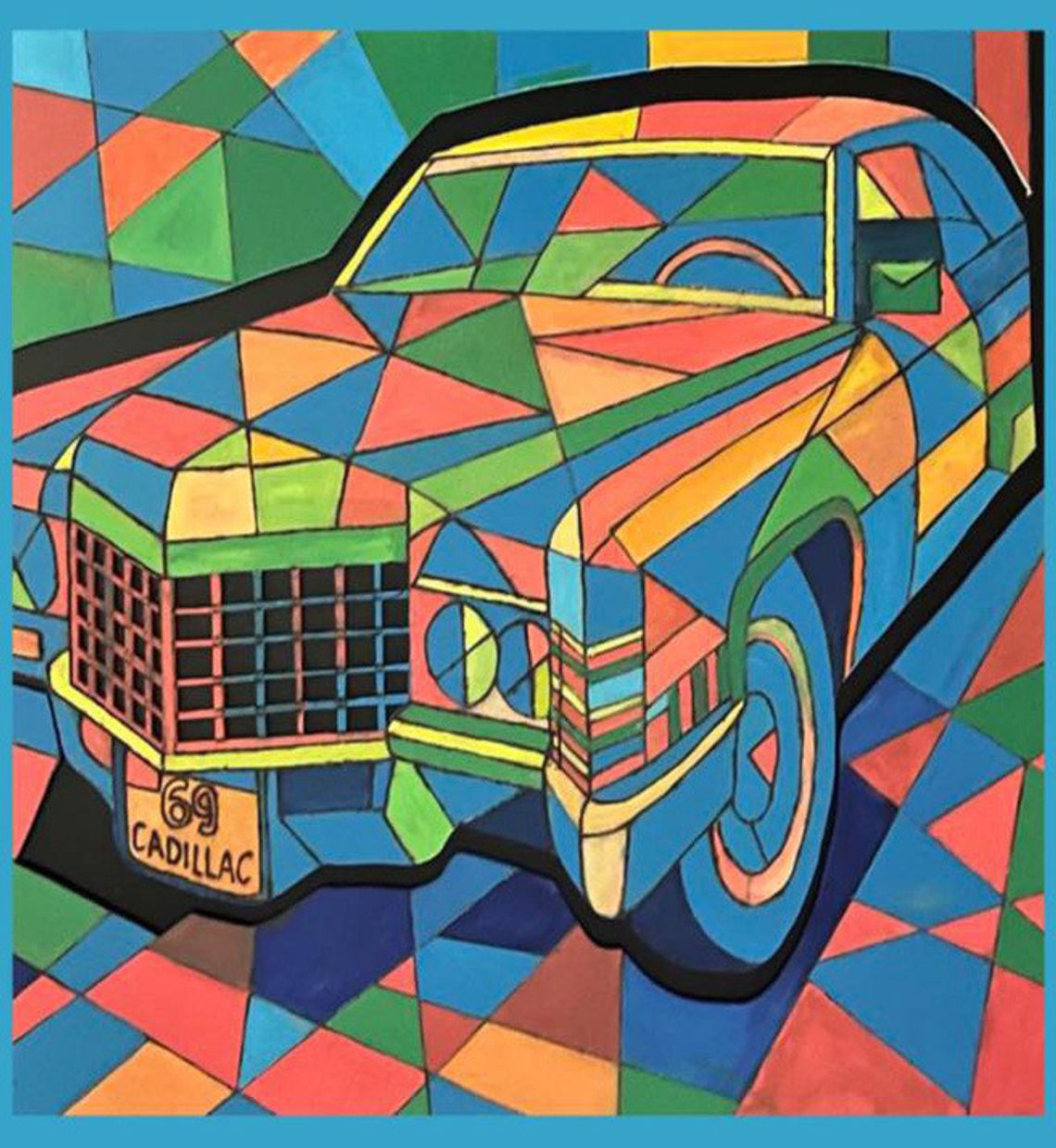 Artist Mike Seale’s Iconic Automobile Artwork on Display during 2025 Show of Wheels