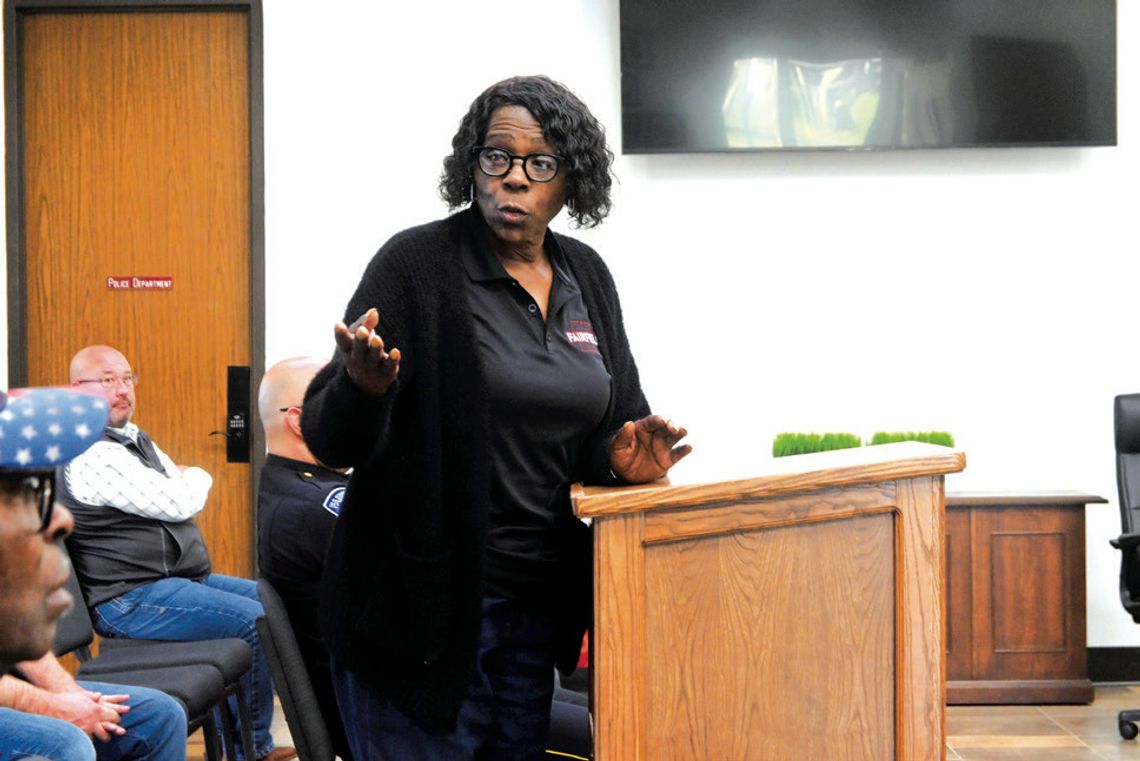 City of Fairfield Code Enforcement Officer Opal Oliver is working hard to help maintain the City of Fairfield. Photo by Mitchell Pate/Fairfield Recorder