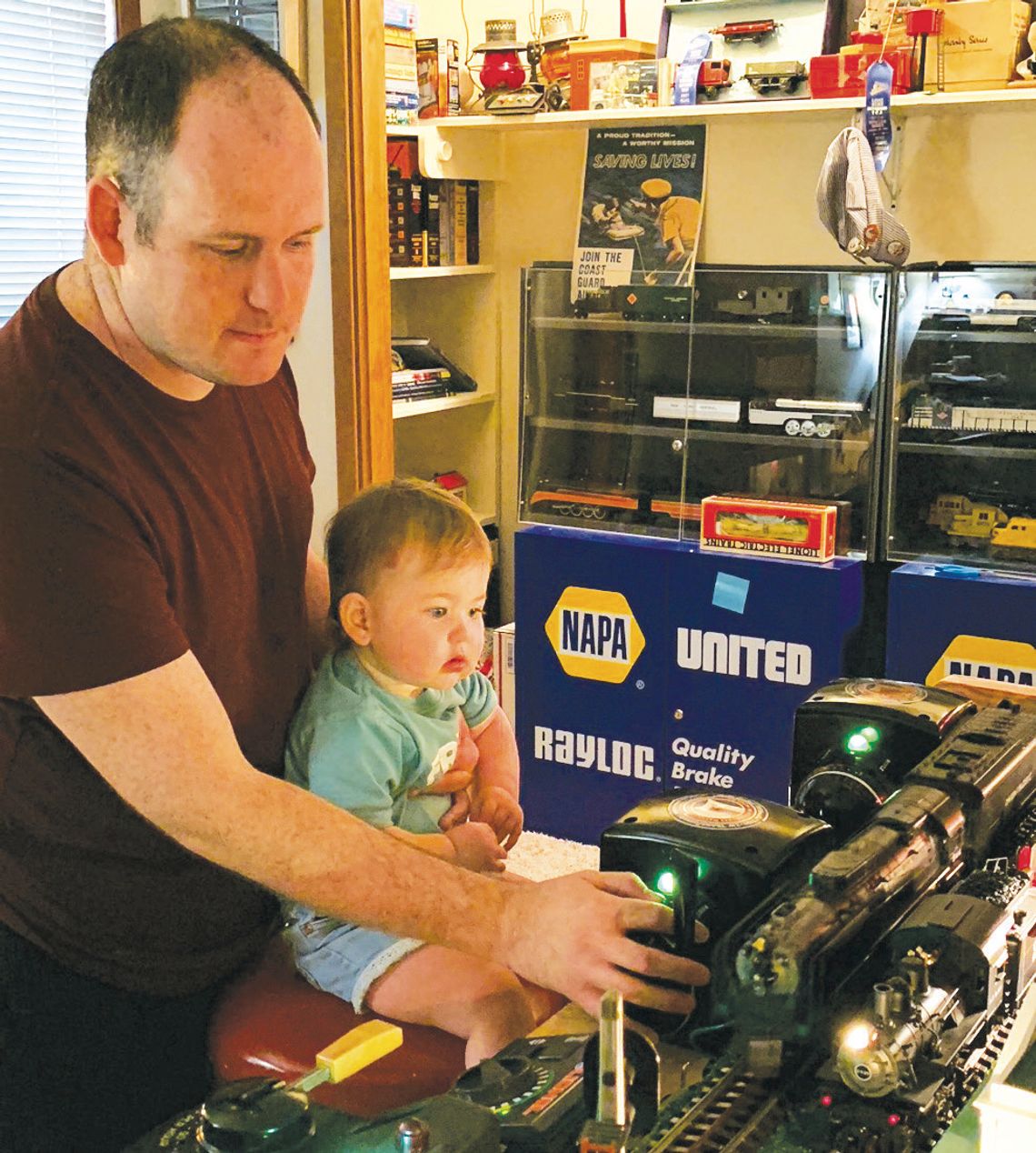 Mike McVey, pastor of First United Methodist Church, will have his model trains on display Dec. 5 and Dec. 7. Courtesy photo