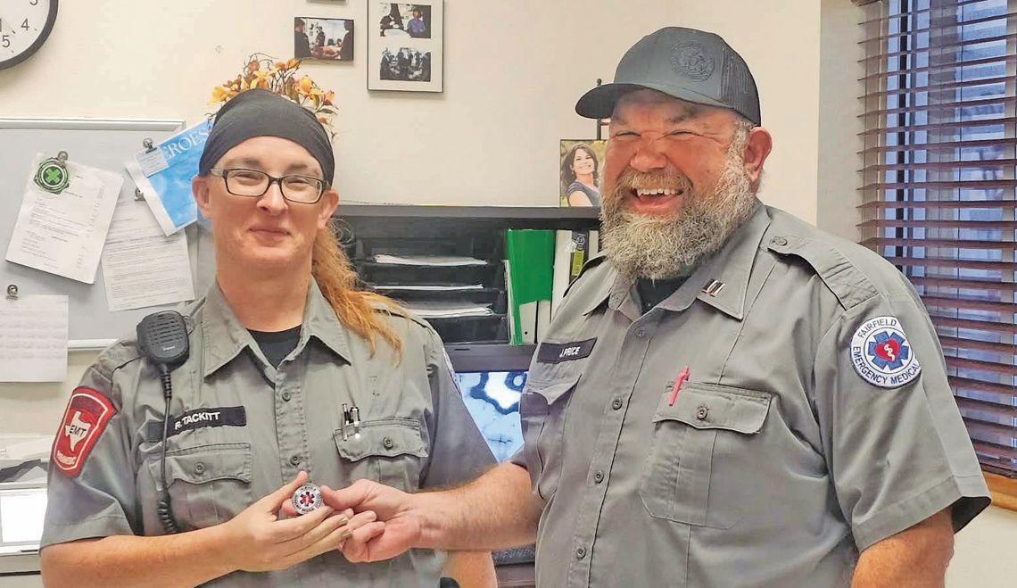 Fairfield EMS Receives Challenge Coins Fairfield EMS Receives Challenge Coins