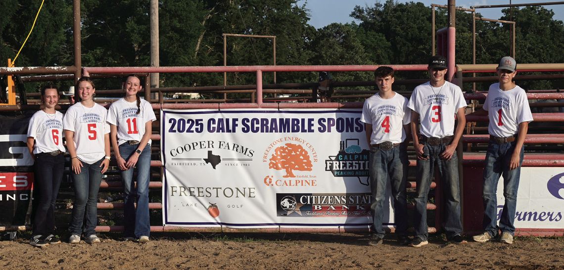 Freestone County Rodeo Calf Scramble