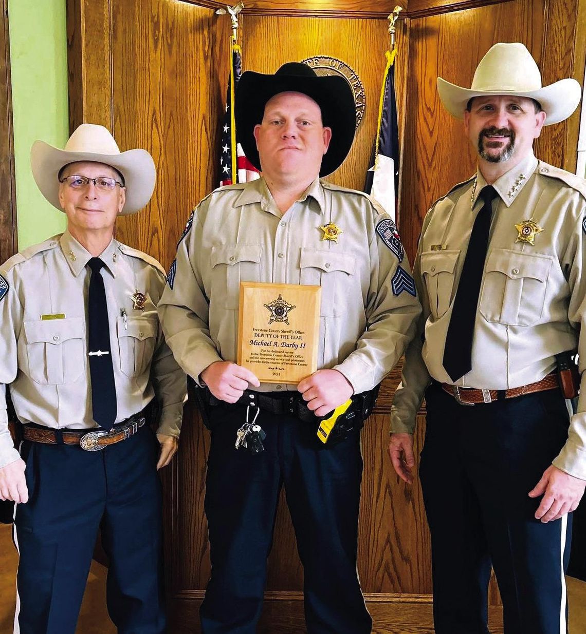 Freestone County Sheriff’s Office honors Darby and Shelton