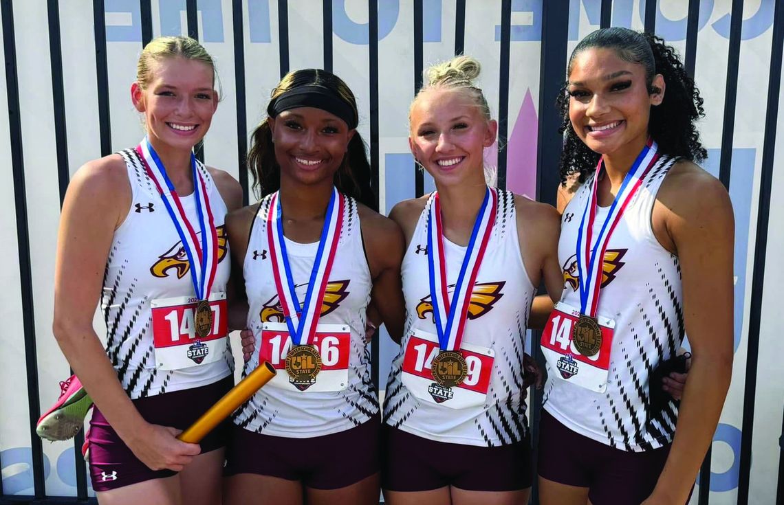 Lady Eagles 4x100 relay brings home third