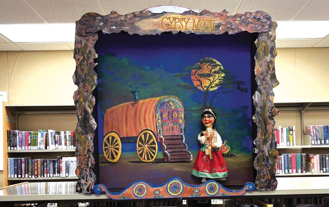 The Fairfield Public Library is displaying the Trinity Star Arts Council marionettes and the vignettes painted by Mike Seal through the month of March. Courtesy photo