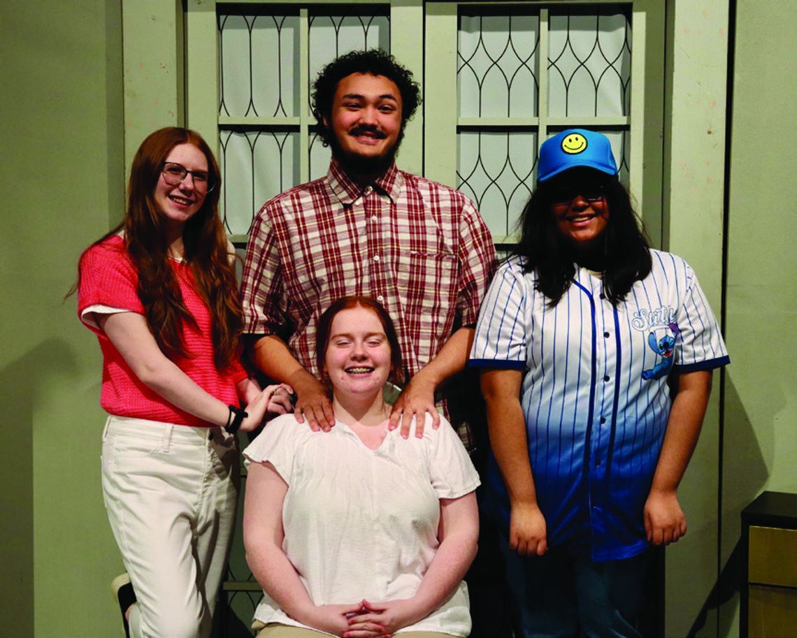 One Act Play includes senior Skylar Bonner, senior Newton Hartley, freshman Jordan McDaniel, and freshman Dania Azuara. Courtesy photo