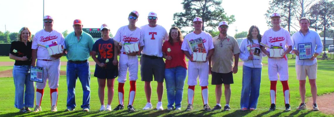 Teague High School baseball senior night