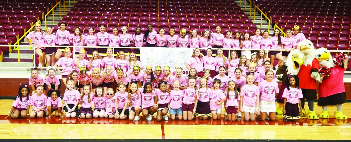 The Fairfield Cheerleaders held a cheer camp for 3rd grader - junior high cheerleaders, June 17-20. Photo by Mitchell Pate/Fairfield Recorder
